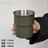 Taza de Café de Acero Inoxidable 304 Alto Valor de Color Taza Portátil con Tapa Taza Antiescaldado para Acampar al Aire Libre Taza Portátil para Bebidas Frías