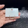 Pendientes de Serie de Diseño Original con Agujas de Plata S925, Galvanizado Ecológico, Moda Versátil de Lujo Ligero de Nicho Venta Directa
