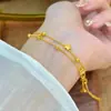 Diseño Bañado en Oro Doble Capa Cielo Estrellado Oro Nicho Pulsera Moda Versátil Estrella Ojo de Gato Pulsera Venta al por Mayor