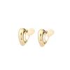 Pendientes de metal ligeros de lujo de alta calidad, sin perforaciones, indoloros, versátiles, con textura súper brillante, estilo frío, en forma de corazón para mujer