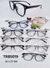 Gafas de moda con montura negra estilo ojo de gato, disponibles en stock de fábrica, para un look natural, adecuadas para caras redondas, efecto adelgazante, gafas sin graduación, monturas ultra ligeras para gafas