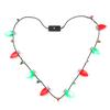 Collar luminoso Lester con 8 luces + 9 cuentas de piña galvanizadas. ¡Oferta internacional! Collar luminoso LED.