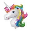 Globo de Película de Aluminio de Animales de Dibujos Animados Personalizado Globo para Fiesta del Día del Niño Decoración de Cumpleaños Diseño Globo de Unicornio de Papel de Aluminio