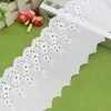 Tecido de algodão com renda floral grande bordada de 10,7 cm, tecido decorativo para têxteis domésticos e acessórios de vestuário, personalização de pequenos pedidos