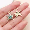 Pingente Charm de Liga de Zinco Estrela do Mar Concha Pérola Falsa Cor K Branca Acessórios para Joias Pulseira Colar diy