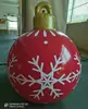 Novo Produto de Comércio Exterior Bola de Natal Inflável Enfeites de Natal Bola Luminosa Bola Inflável de Natal em PVC Bola de Feriado Bola Decorativa