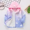 Chaqueta para Niña Primavera y Otoño 2026 Nuevo Conjunto de Primavera Elegante Degradado Top para Exteriores Cortavientos Infantil