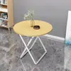 Varanda Residencial Apartamento Pequeno Mesa de Lazer Dormitório Simples Mesa de Jantar para Várias Pessoas Barraca Portátil Mesa Redonda Dobrável