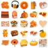 50 Adesivos de Grafite Estilo Ins Laranja Pequenos Frescos Laranja Criativo Cartão Goo Decoração Caderno Adesivos DIY Atacado