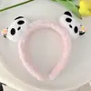Nueva Diadema de Panda Linda y Súper Adorable, Pasador de Panda de Dibujos Animados 3D, Accesorio Floral para el Cabello