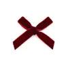 Acessórios de Laço de Veludo de 1cm Acessórios para Roupas de Veludo Acessórios de Vestuário Feito à Mão DIY Caixas de Presente de Natal Acessórios de Flocagem