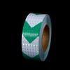 Adesivo Refletivo Seta Branca Verde Adesivo de Advertência Sinal Luminoso para Carroceria Filme de Fita Refletora para Isolamento de Tráfego Rodoviário