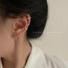 Clip de oreja de estilo retro con personalidad semicircular tipo C, sin perforaciones, estilo simple, estilo frío, súper hada genial