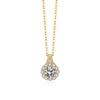 Damila plata de ley s925 lujo ligero Alto sentido moissanita collar mujer explosiones tremolo girasol colgante venta al por mayor
