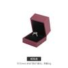 Nova Baojia escovado joias de ouro orelha stud box high-end PU anel de couro caixa de anel caixa de colar de seda