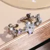 Explosões Transfronteiriças Anel de Flor Coreia do Sul Temperamento Celebridade da Internet Anel Feminino INS Temperamento Simples Pequeno Fresco Joias de Arte