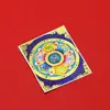 Xizang Semimanual Mandala Loto Seis Caracteres Pintura Dorada Thangka Pintura Doble Cara Núcleo Tarjeta Semimanual Núcleo Colgante