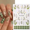 Beleza Total Transfronteiriça Novos Adesivos de Nail Art Primavera Fresca Floral Xadrez Francês Tulipa Adesivos