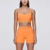 Nuevo sujetador deportivo cruzado con tirantes, conjunto de yoga con sensación de segunda piel, pantalones de yoga de secado rápido para fitness al aire libre, conjunto de ropa de yoga para mujer