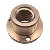 Porca de Flange em Liga de Cobre Hidráulica Tipo T Resistente ao Desgaste Resistente à Corrosão Bucha Sem Óleo Personalização de Flange