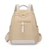 Mochila Feminina Transfronteiriça Primavera 2026 Grande Capacidade Textura PU Mochila Cor Sólida Estilo Simples Atacado Azul Médio