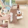 Caja de Pañuelos de Coche de Dibujos Animados Dispensador de Pañuelos Colgante para Coche Famoso en Internet Bolsa Colgante para Pañuelos de Coche con Cachorro Lindo