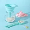 Embudo Plegable de Silicona en Stock, Embudo de Silicona, Herramienta Creativa para Dispensar Líquidos en el Hogar, Cocina, Venta al Por Mayor