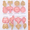 Mini Moldes para Galletas de Dibujos Animados Sanrio Hogareños Moldes de Sandía Estéreo 3D Corte a Presión Horneado de Fondant Hecho a Mano