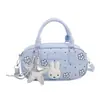 Bolsa cuadrada pequeña de mano estilo dulce con esquinas redondeadas para mujer al por mayor, nueva bolsa de hombro de lunares florales para el verano 2026, bolso cruzado de moda