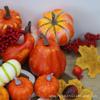 Decoración de ambiente de Halloween modelo de simulación calabaza piña de arce piña de pino accesorios para fotos adornos de fiesta materiales de calabaza pequeña