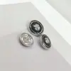 Botones Metálicos Esmaltados Florales Vintage Cosidos a Mano para Trajes, Abrigos de Lana y Camisas Elegantes