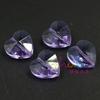 Fabricante Venta al por Mayor Colgante de Cristal 10mm Corazón Agujero Central Colgante a Presión Artesanías de Cristal Material para Aretes DIY