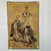 Una generación de bordado Thangka pintura núcleo ocho inmortales a través del mar antigua figura nostálgica Thangka porche sala de estar artesanía pintura nueva
