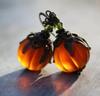 Joias Novas Europeias e Americanas Transfronteiriças Simples Retrô Pingente de Abóbora Gotas d'Água Halloween Brincos Distintivos Brincos Engraçados