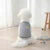 Ropa para Mascotas con Rayas Florales y Estampado de Frutas, Suave y Cómoda, Adecuada para Perros Pequeños y Medianos, Cómoda y Transpirable