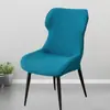 Funda Moderna Sencilla Curva para Silla de Comedor Elástica Cubierta Completa Integrada para Silla para Hogar Hotel Cubierta Universal para Taburete