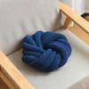 Cojín Estilo Minimalista Nórdico Personalizado, Bola Nudosa Cuadrada de Terciopelo Teddy Cómoda, Cojín Decorativo Cuadrifolio para Sofá, Suave Decoración del Hogar
