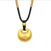 Collar Colgante Candado de Longevidad Sha Jin Xiao Pang Fu Chapado en Oro Oro Simulado Colgante Xiao Jin Tuo Bolsa de la Fortuna Yuan Bao Xiangyun Collar