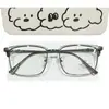 Lentes Sven de media montura para escoria, guapos rufianes para hombres, miopía, se pueden equipar con lentes graduadas, línea de cejas que cambia de color, monturas para ojos de cara grande