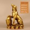 Moneda de Cobre y Lingote Figura de Perro para la Riqueza, Adorno de Perro del Zodiaco para Llenar la Esquina Noroeste, Proteger el Hogar y Atraer la Fortuna