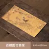 Esterilla de Té Tejida de Bambú, Paño de Té de Bambú, Juego de Caminos de Mesa Aislantes de Calor de Estilo Japonés de Alta Gama, Mantel de Estilo Chino Nuevo, Retro Inspirado en el Zen