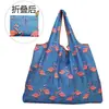 Bolsa de compras ecológica grande Nezha plegable portátil para comestibles fuerte y duradera moda de dibujos animados gran capacidad