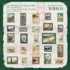 Adesivos de Carimbos de Papel Cobre Vintage Yanji - Série Fantasia de Coleção de Selos - 50 folhas em 6 designs para escolher para decoração de base