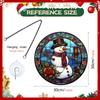 TYU549-568 Colgante Navidad Yeti Acrílico Cadena de Hierro Colgante Vacaciones Ventana Porche Adorno Decorativo