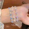 Pulsera con colgante de estrella de circón fresca y delicada estilo coreano, diseño único, exquisita y simple, elegante accesorio para la mano