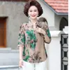 Camisa delgada de verano para mujeres de mediana edad y mayores camisa base de verano para madre de mediana edad madre de 40 a 50 años camisa de estilo extranjero