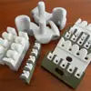 Barco de porcelana tensor de pájaro pequeño guía de hilo de cinco puntas guía de hilo de cerámica hilo de algodón urdimbre textil accesorios cerámicos