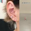 Todos os Membros Unhas de Osso da Orelha Rosa Super Flash Unhas de Osso da Orelha de Aço Titânio Unhas Cocleares Brincos de Piercing na Orelha Coleção Rosa Unhas de Osso da Orelha