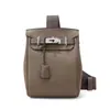 Bolsa de Peito Kelly de Couro Bovino de Primeira Camada Togo, Unissex, Bolsa Transversal de Ombro de Grande Capacidade, Bolsa de Cintura Hac a Dos