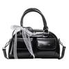Bolso Boston Portátil de Alta Gama de Moda Dulce Estilo Francés Diseño Nicho Simple Color Sólido para Mujer